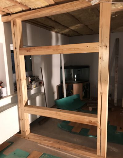 Fachwerk als Raumteiler