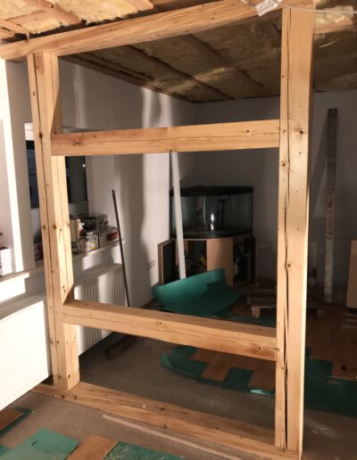 Fachwerk als Raumteiler